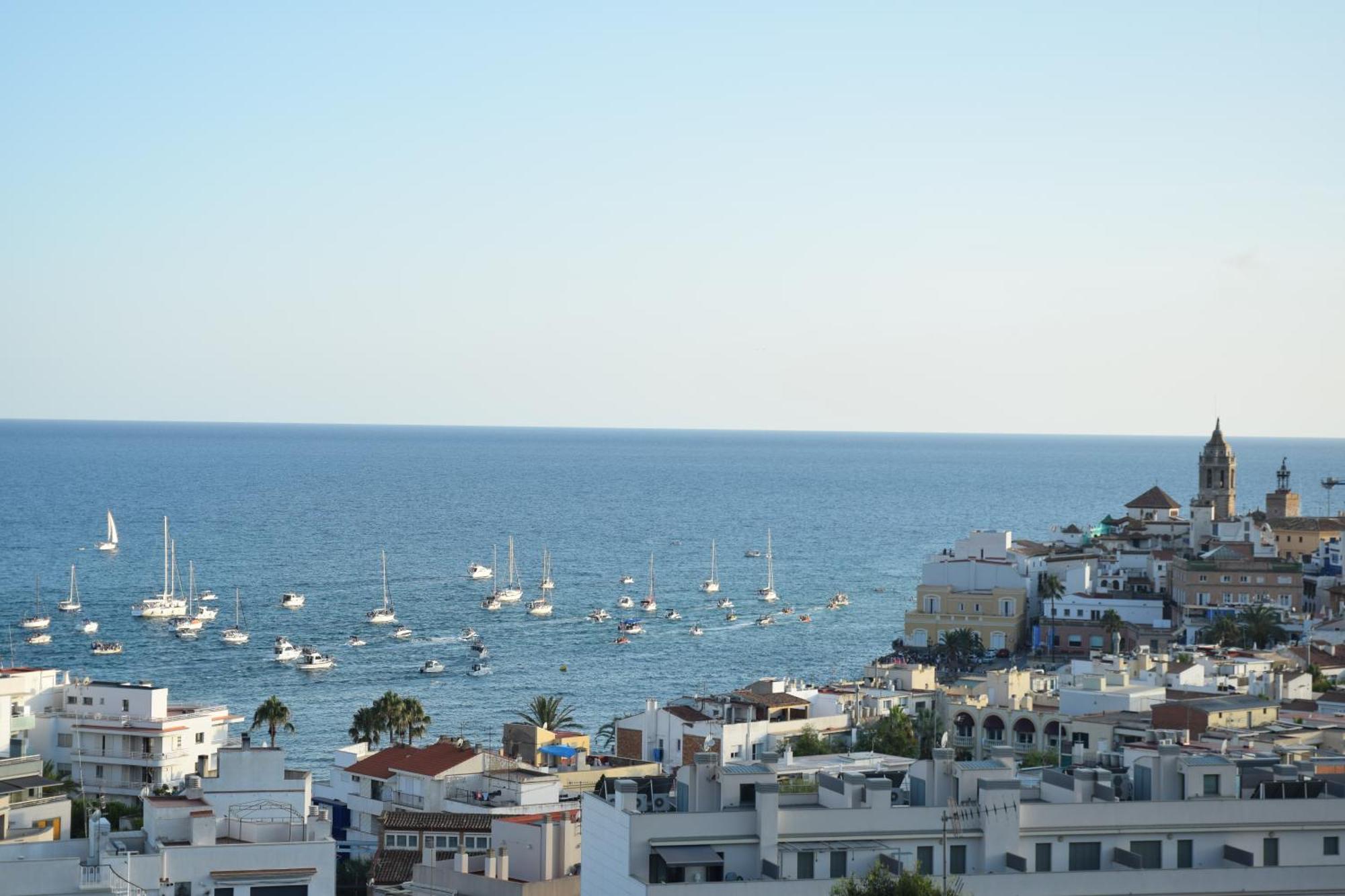 Apartamento Marinero, Vistas Impresionantes. 시체스 외부 사진