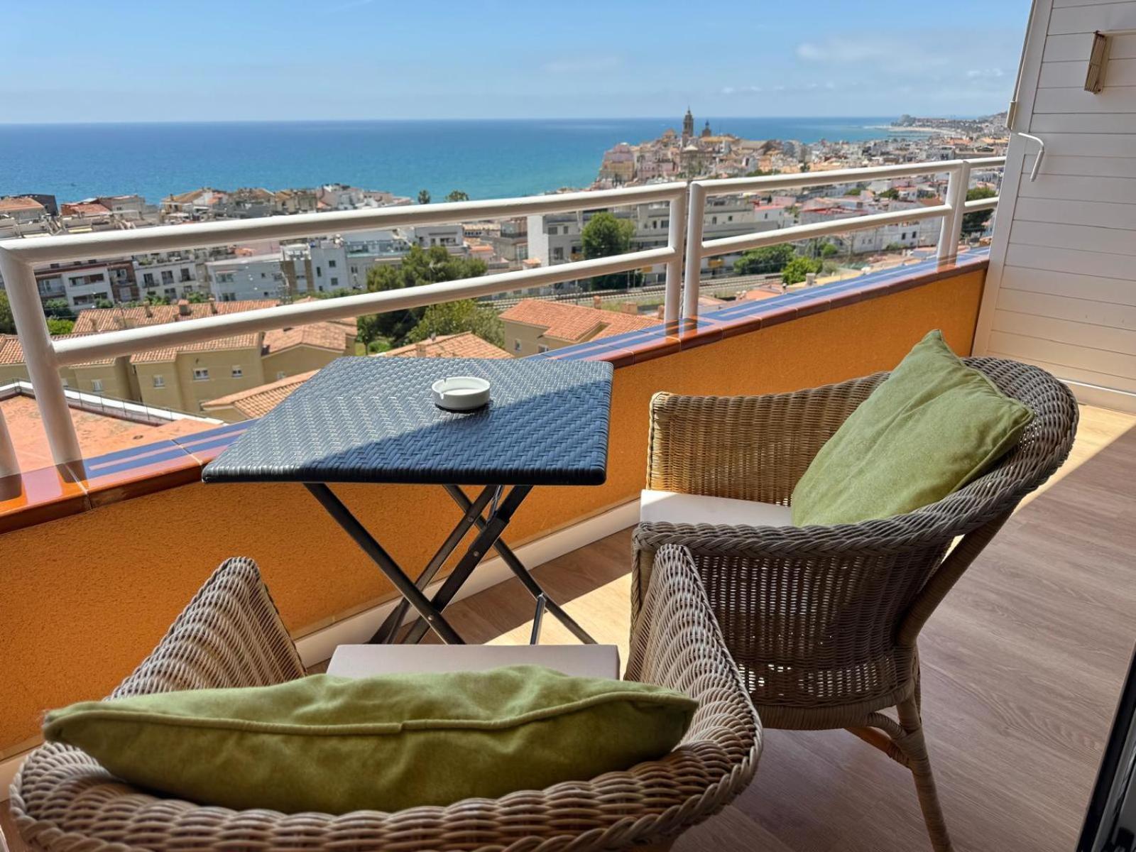 Apartamento Marinero, Vistas Impresionantes. 시체스 외부 사진