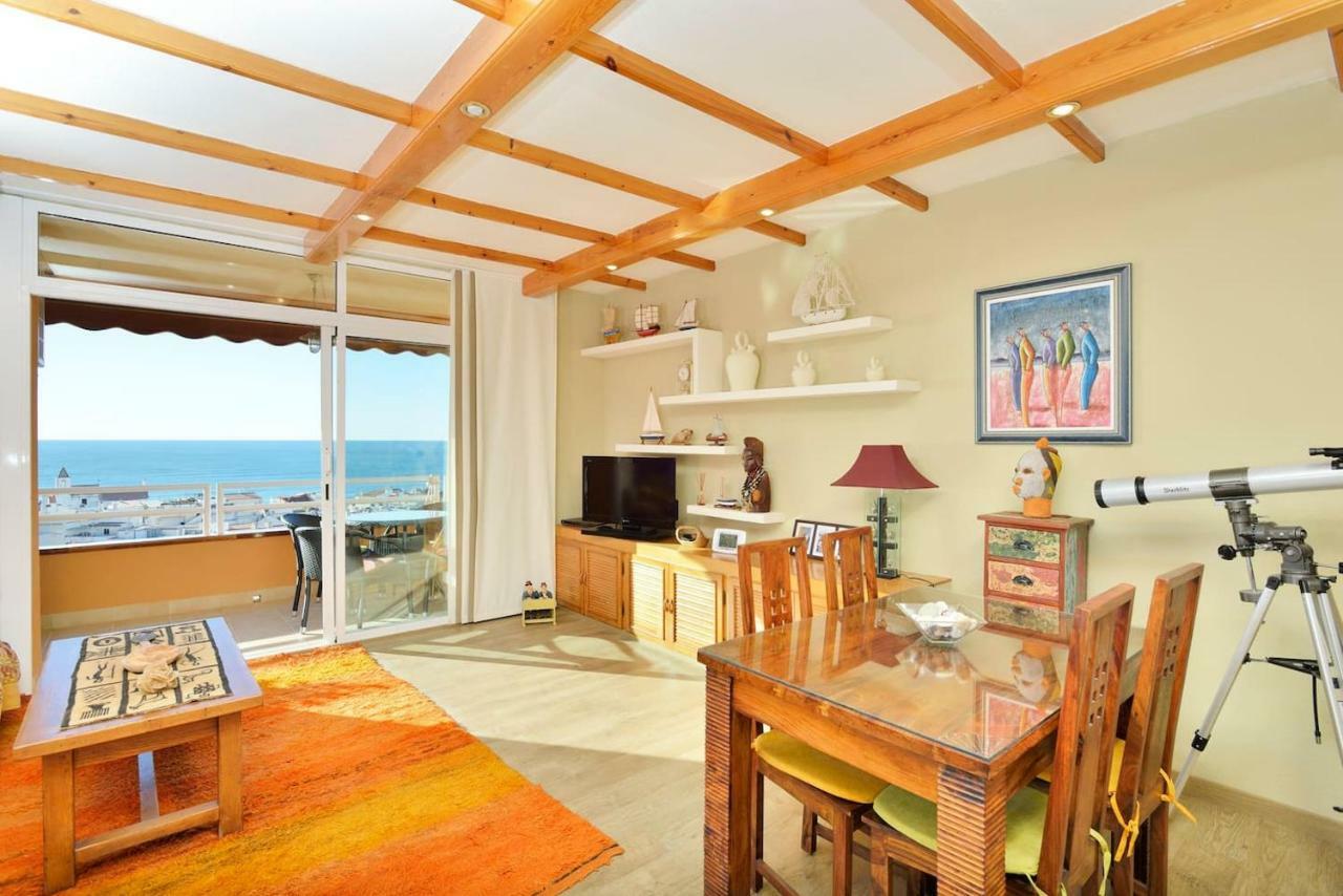 Apartamento Marinero, Vistas Impresionantes. 시체스 외부 사진
